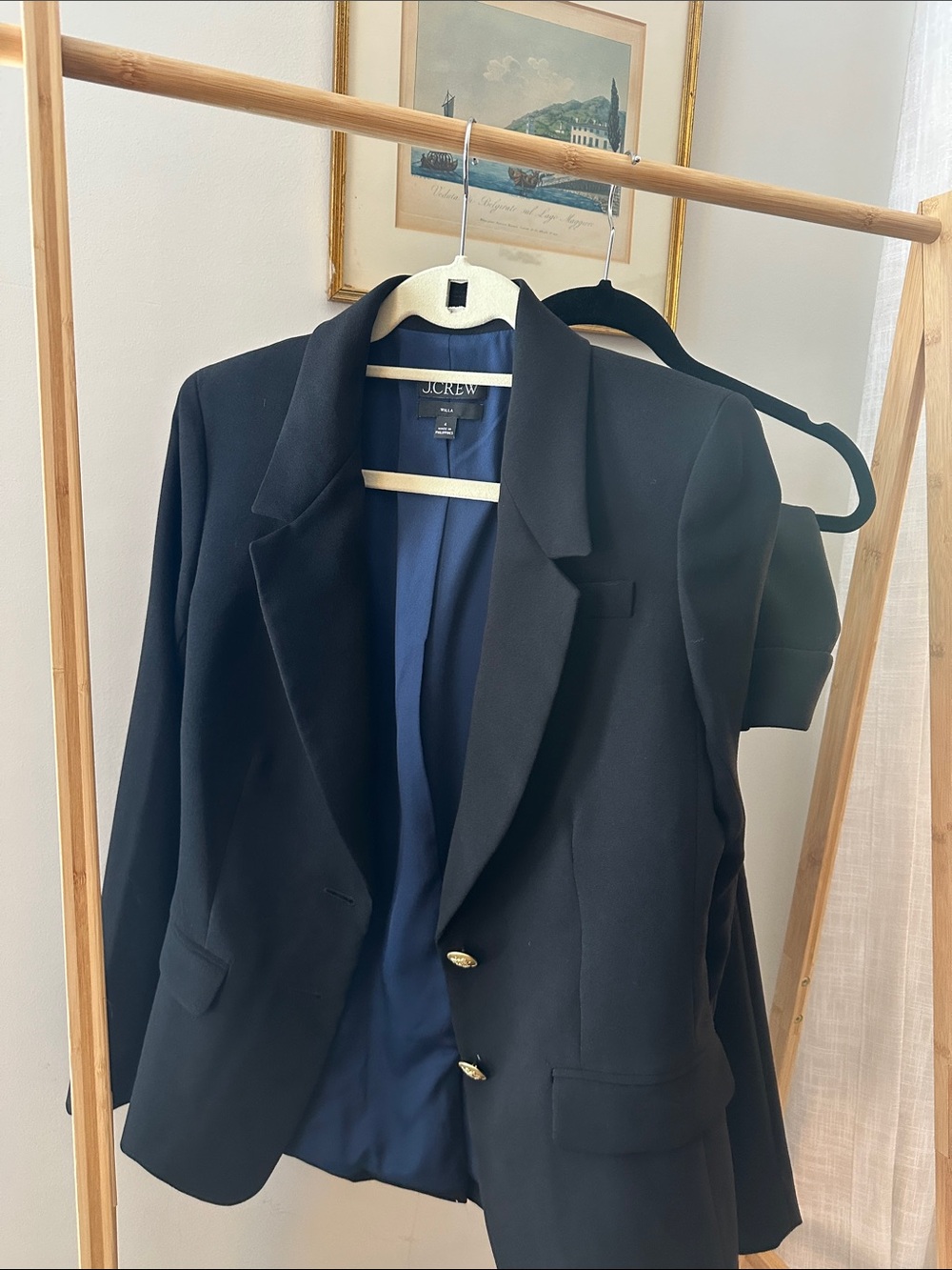 J. Crew Navy Lined Black Blazer - Willa